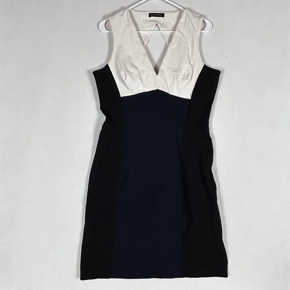 Banana Republic Womens Stretch Sleeveless Dress Size 14 Office Career Workwear